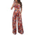 Halter Mixed Color Printed Two-Piece Outfits With Wide Leg #Halter #Two Piece #Printed SA-BLL282749-1 Sexy Clubwear and Pant Sets by Sexy Affordable Clothing