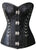 Black Leatherette D Ring Fetish CorsetSA-BLL42685 Sexy Lingerie and Corsets and Garters by Sexy Affordable Clothing