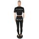 Casual Letter Print 2 Piece Set #Two Piece #Printed #Letter SA-BLL2721 Sexy Clubwear and Pant Sets by Sexy Affordable Clothing