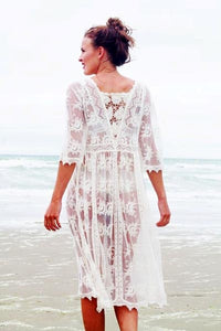 Lace Embroidered Beach Dress  SA-BLL51373 Sexy Swimwear and Cover-Ups & Beach Dresses by Sexy Affordable Clothing