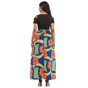 African Print Short Sleeve Blouse and Long Skirt #Short Sleeve #Two Piece #Print #Dashiki #African SA-BLL2432-4 Sexy Clubwear and Skirt Sets by Sexy Affordable Clothing