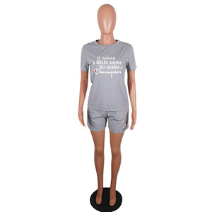 Casual Fashion Letter Print Two-Piece Outfits #Two Piece #Print #Letter SA-BLL28209-6 Sexy Clubwear and Pant Sets by Sexy Affordable Clothing