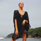 New Romantics Fringe Kaftan #Black SA-BLL38437-4 Sexy Swimwear and Cover-Ups & Beach Dresses by Sexy Affordable Clothing