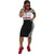 Black And White Sports Printed Dress #Short Sleeve #Printed #Turndown Collar #Racing SA-BLL362067-2 Fashion Dresses and Midi Dress by Sexy Affordable Clothing
