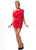 Stretch Mini Dress With Ruffles RedSA-BLL2409-2 Sexy Clubwear and Club Dresses by Sexy Affordable Clothing