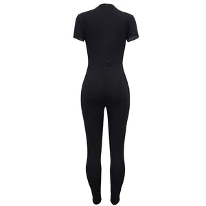 Short Sleeve Super Bodysuit #Black SA-BLL55393-1 Women's Clothes and Jumpsuits & Rompers by Sexy Affordable Clothing