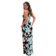 Navy and Mint Floral Print Maxi Dress #Maxi Dress #Floral Print Maxi Dress SA-BLL51426-1 Fashion Dresses and Maxi Dresses by Sexy Affordable Clothing