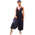 Halter Deep V-neck High Waisted Beachwear Long Jumpsuit #Black #V Neck #Halter #High Waisted SA-BLL55524-1 Women's Clothes and Jumpsuits & Rompers by Sexy Affordable Clothing