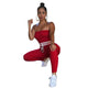 Red Strapless Jumpsuit #Jumpsuit #Red #Strapless SA-BLL55275 Women's Clothes and Jumpsuits & Rompers by Sexy Affordable Clothing