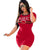 Letter Shirtdress For Women #Red SA-BLL27758-2 Fashion Dresses and Mini Dresses by Sexy Affordable Clothing