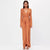 Peace And Love Orange Long Sleeve Wrap Maxi Dress #Maxi Dress #Orange #Evening Dress SA-BLL5043 Fashion Dresses and Evening Dress by Sexy Affordable Clothing