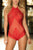 Red Teddy Lingerie Set #Red SA-BLL81157-2 Sexy Lingerie and Teddys by Sexy Affordable Clothing