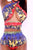 Two Piece High-waisted Multicolor Halter Bikini LingerieSA-BLL32511 Sexy Lingerie and Bra and Bikini Sets by Sexy Affordable Clothing