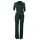 Sexy Women Half Sleeve Belt Solid Casual Jumpsuit #Green SA-BLL55193-5 Women's Clothes and Jumpsuits & Rompers by Sexy Affordable Clothing