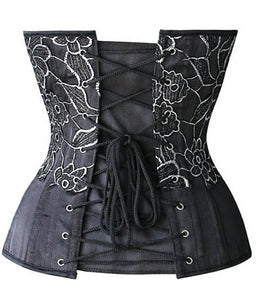 Women Steampunk Black Overbust Corset  SA-BLL42651 Sexy Lingerie and Corsets and Garters by Sexy Affordable Clothing