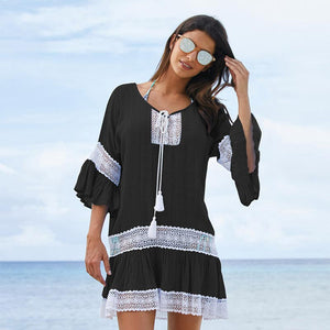 Maui Kaftan #Beach Dress #Black SA-BLL38258 Sexy Swimwear and Cover-Ups & Beach Dresses by Sexy Affordable Clothing