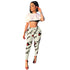 Fashion Printed Sports And Leisure Pants With Pocket #White #