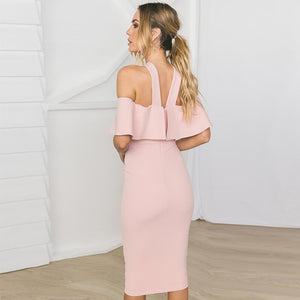 Hermosa Midi(Blush) #Midi Dress # SA-BLL36129 Fashion Dresses and Midi Dress by Sexy Affordable Clothing