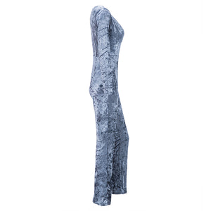 V Sexy Fashion Conjoined Pants #V Neck #Long Sleeve SA-BLL55386-2 Women's Clothes and Jumpsuits & Rompers by Sexy Affordable Clothing