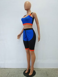 Sports Two Piece Flatline Set #Sleeveless #Two Piece #O-Neck SA-BLL282735-3 Sexy Clubwear and Pant Sets by Sexy Affordable Clothing