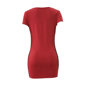 Short Sleeve Open-cut Dress #Red #Short Sleeve SA-BLL2736-2 Fashion Dresses and Mini Dresses by Sexy Affordable Clothing