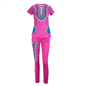 Leanne Dashiki Set -Pink #Pink #Pant Sets SA-BLL2057-4 Sexy Clubwear and Pant Sets by Sexy Affordable Clothing