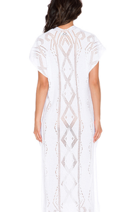 Goddis Alisha Caftan Dress in White #Beach Dress #White # SA-BLL3716 Sexy Swimwear and Cover-Ups & Beach Dresses by Sexy Affordable Clothing