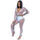 Sportive Belted Mesh Jumpsuit (White) #White #Mesh #Sportive SA-BLL8082-1 Women's Clothes and Jumpsuits & Rompers by Sexy Affordable Clothing