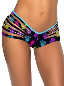 Stylish Mikey Printed Scrunch Bottom  SA-BLL91290-1 Sexy Swimwear and Bikini Swimwear by Sexy Affordable Clothing