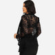 Black Lace Long Sleeve Open Blazer #Black #Top SA-BLL620 Women's Clothes and Blouses & Tops by Sexy Affordable Clothing