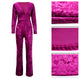 V Neck Lady Jumpsuit Without Belt #V Neck #Long Sleeve SA-BLL55386-3 Women's Clothes and Jumpsuits & Rompers by Sexy Affordable Clothing