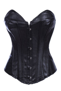 Sexy Leather Corset with G-string  SA-BLL4210 Sexy Lingerie and Leather and PVC Lingerie by Sexy Affordable Clothing