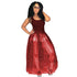 Real Studded Sheer Beaded Mesh Pop Dress #Red #Mesh #Tank