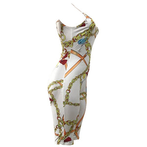 Chains On Lock Romper Suit #Jumpsuit #Backless SA-BLL55418-1 Women's Clothes and Jumpsuits & Rompers by Sexy Affordable Clothing