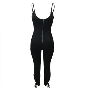 Tight Sling Bandage Jumpsuit #Jumpsuit #Zipper #Bandage SA-BLL55317 Women's Clothes and Jumpsuits & Rompers by Sexy Affordable Clothing