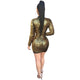 Show Stopper Sequin Long Sleeve Bodycon Dress #Sequins SA-BLL27748-1 Fashion Dresses and Bodycon Dresses by Sexy Affordable Clothing