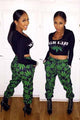 High Life Weed Print Pant Set  SA-BLL27738 Sexy Clubwear and Pant Sets by Sexy Affordable Clothing