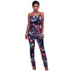 Danika Navy-Blue Floral Print Two Piece Set #Two Piece Set #Pant Set SA-BLL28241-1 Sexy Clubwear and Pant Sets by Sexy Affordable Clothing
