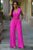Deep V-Neck Belted JumpsuitSA-BLL55184-3 Women's Clothes and Jumpsuits & Rompers by Sexy Affordable Clothing
