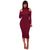 Carol Burgundy Cut Out Shoulders Ribbed Midi Dress #Midi Dress #Burgundy SA-BLL362053-4 Fashion Dresses and Midi Dress by Sexy Affordable Clothing