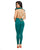 Seldana Hunter Green Pearl Chain Open Back Jumpsuit #Jumpsuit #Green SA-BLL55320-2 Women's Clothes and Jumpsuits & Rompers by Sexy Affordable Clothing