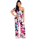 Flower Print Jumpsuit With Irregular Shoulders #Print #Irregular SA-BLL55527-1 Women's Clothes and Jumpsuits & Rompers by Sexy Affordable Clothing