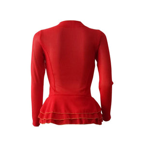 Sexy Women Long Sleeves Mesh Sheer Casual Evening Jacket #Red SA-BLL431 Women's Clothes and Blouses & Tops by Sexy Affordable Clothing