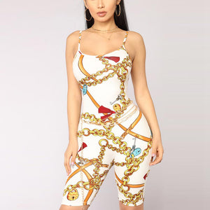 Chains On Lock Romper Suit #Jumpsuit #Backless SA-BLL55418-1 Women's Clothes and Jumpsuits & Rompers by Sexy Affordable Clothing