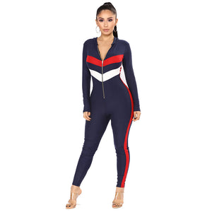 Splicing Hooded One-piece Jumpsuit Pants #Hooded SA-BLL55394 Women's Clothes and Jumpsuits & Rompers by Sexy Affordable Clothing