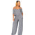 Cold Shoulder Mini Stripe Jumpsuit #Striped #Straps SA-BLL55595-3 Women's Clothes and Jumpsuits & Rompers by Sexy Affordable Clothing