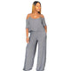 Cold Shoulder Mini Stripe Jumpsuit #Striped #Straps SA-BLL55595-3 Women's Clothes and Jumpsuits & Rompers by Sexy Affordable Clothing