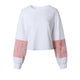 Ladies Baggy Patchwork Tops Warm Sweater Pullover #Tops #White # SA-BLL622 Women's Clothes and Blouses & Tops by Sexy Affordable Clothing