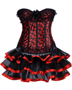 Sexy Corset with Skirt  SA-BLL4229 Sexy Lingerie and Valentine Lingerie by Sexy Affordable Clothing