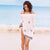 Grey/Cream Off-The-Shoulder Embroidered Dress #Beach Dress #Grey #Cream SA-BLL3736 Sexy Swimwear and Cover-Ups & Beach Dresses by Sexy Affordable Clothing